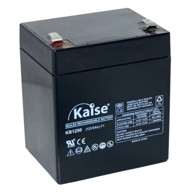 BATERIA SELADA TIPO VRLA KAISE 12V/5AH